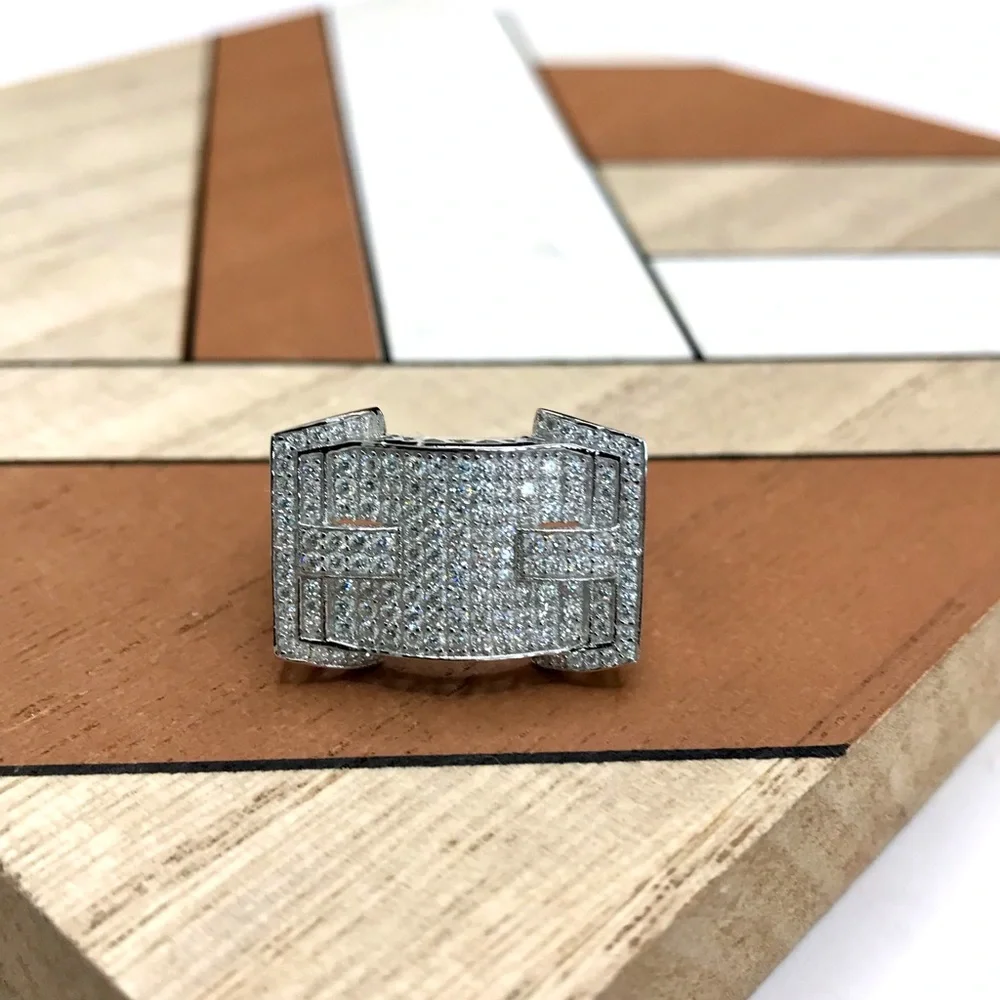 925 Sterling Silver 2.00CT MOISSANITE Men’s Ring Size 11 Or 12